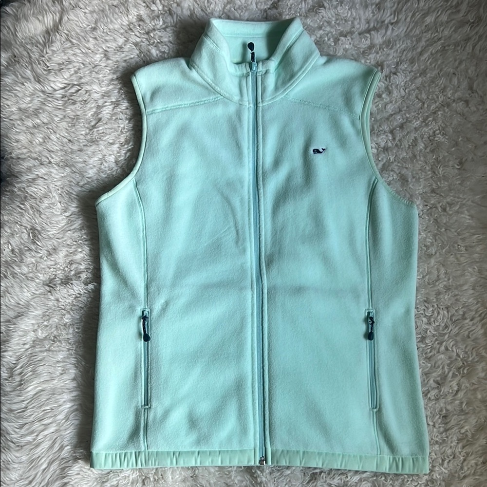 NWOT - Vineyard Vines Harbour Mint Fleece Vest Womens XS